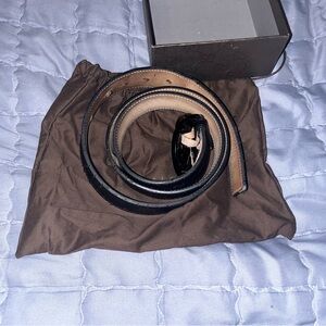 Men's Black Leather Gucci Signature Belt, Limited edition!